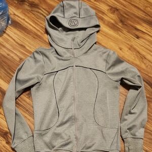 Gray Zip-Up Hoodie